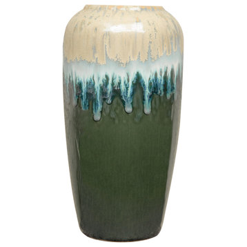 Vorga Vase, Beige/Green