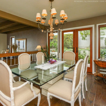 New Windows and French Doors in Elegant Dining Room - Renewal by Andersen Bay Ar