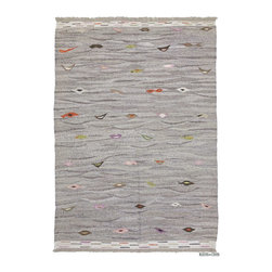 Old Yarn Kilim Rug - Area Rugs
