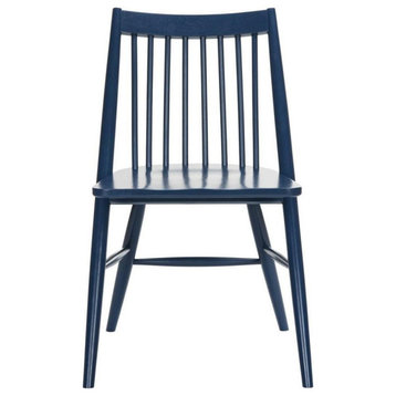 Ziglor 19" Spindle Dining Chair, Set of 2, Navy