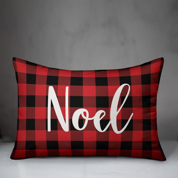 Noel, Buffalo Check Plaid 14x20 Lumbar Pillow