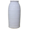 White Ceramic Milk Jar, Large