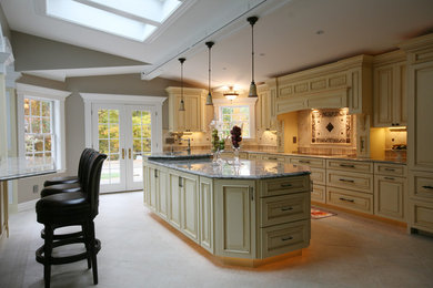 Kitchen - mediterranean kitchen idea in Portland Maine