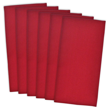 DII Tango Red Flat Woven Dishtowel, Set of 6