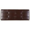 GDF Studio Gavin Contemporary Storage Ottoman with Nailhead Trim, Chestnut Brown + Dark Brown, Bonded Leather