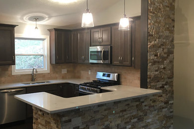 Kitchen - transitional kitchen idea in Other