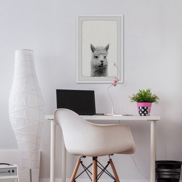 "Gen X Llama" Framed Painting Print