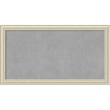 Framed Magnetic Board, Country White Wash Wood, 52x28