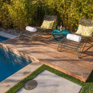 ダラスの小さいコンテンポラリースタイルのおしゃれなプール (コンクリート板舗装 ) の写真