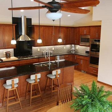 Absolute Black Granite kitchen