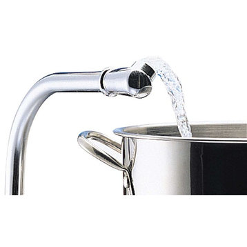 Kitchen Faucet Chrome Hi-Rise 2 Lever Handles Centerset |