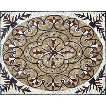 Rectangular Mosaic Panel - Sylvana, 40" X 32"