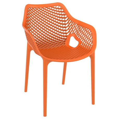 Compamia Air Dining Armchair, Set of 2, Orange