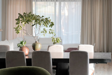Inspiration for a dining room remodel in Los Angeles