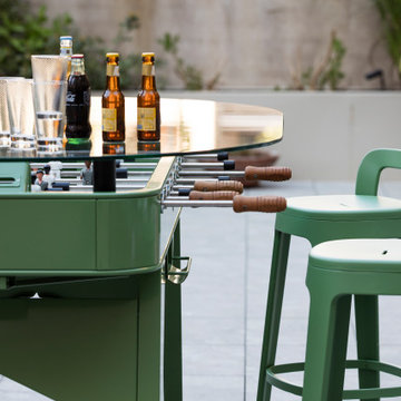 RS Outdoor Foosball Table with Integrated Dining Top