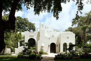 Tuscan exterior home photo in Miami