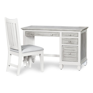 BELLEZE Rhudi 62 Executive Desk, Stone Grey 