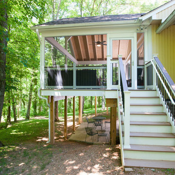 Darnestown Maryland Curved Deck and Screen Porch
