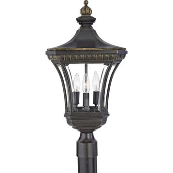 Devon 3-Light Outdoor Lantern, Imperial Bronze