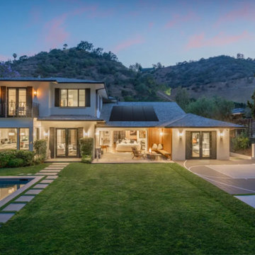 Elegant Gated Estate With Solar Panels