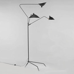 Serge Mouille - Serge Mouille 3 Arm Standing Lamp - Floor Lamps