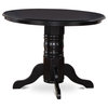Round Kitchen Table 42" Diameter, Black