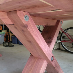 X Design Farm House Table - Dining Tables