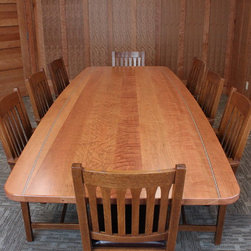 Curly Cherry and Walnut Conference Table - Products