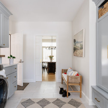 Mudroom & Laundry Reimagined from Unused Office