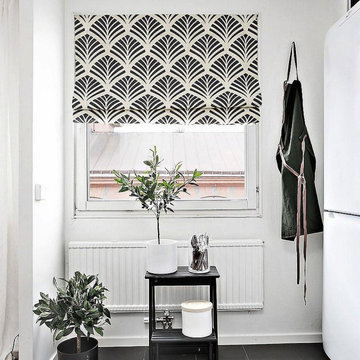 Ginkgo Quick Fix Washable Flat Fold Roman Shades, Window Blinds