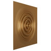 Shallows EnduraWall Decorative 3D Wall Panel, 19.625"Wx19.625"H, Gold