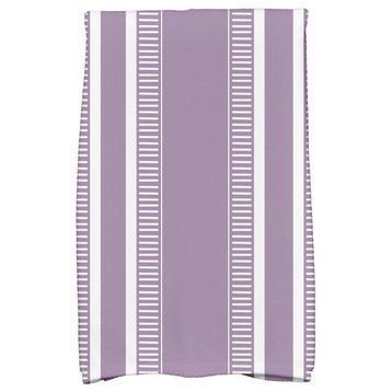 18"x30" Dashing Stripe Stripe Print Kitchen Towel, Purple