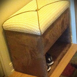 Custom Shoe Storage Ottoman - Footstools And Ottomans