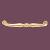 Cabinet Bail Pull Bright Solid Brass Spooled 3 5/8" |