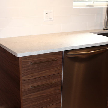 Modern Walnut and White