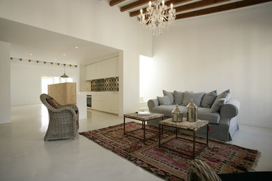 Trendy living room photo in Other