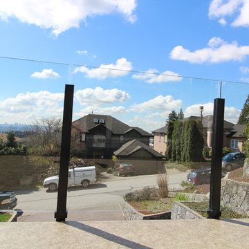 North Vancouver Duradek Vinyl Rooftop Deck With Panorama Glass Railings