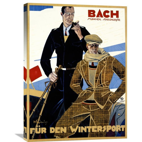 "Bach / Fur den Wintersport" Artwork, 22"x30"