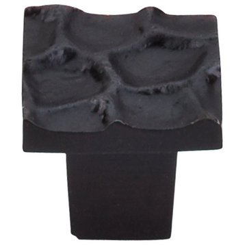 Top Knobs  -  Cobblestone Knob Small 1 1/8" - Coal Black