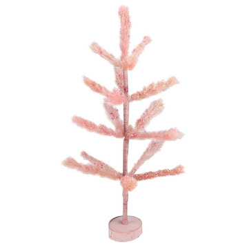 2' Pastel Peach Sisal Pine Artificial Easter Tree