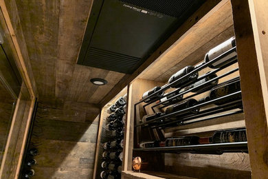 Inspiration for a rustic wine cellar remodel in Philadelphia