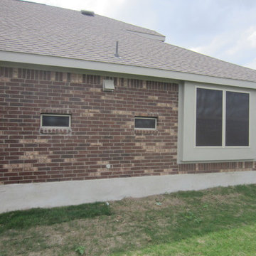 80% Fabric, covered small windows