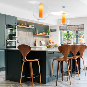 Green handless kitchen