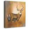 Painted Brown Buck 16x20 Canvas Wall Art