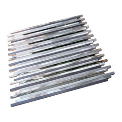 Silver Aliminum Random Pattern Mosaic Tiles - Home Accessories & Decor