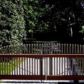 Custom Cedar Driveway Gate