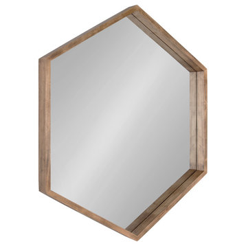 Hutton Hexagon Mirror, Natural 29.5x33.5