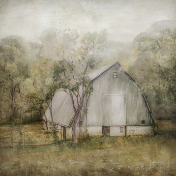 "Home" Gallery Wrapped Giclee Print On Canvas With Gel Texture