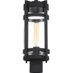 Nuvo Lighting - Nuvo Lighting 60/6575 Tofino - 1 Light Outdoor Post Lantern - Tofino; 1 Light; Post Lantern; Textured Black FiniTofino 1 Light Outdo Textured Black Clear *UL: Suitable for wet locations Energy Star Qualified: n/a ADA Certified: n/a  *Number of Lights: Lamp: 1-*Wattage:60w T9 Medium Base bulb(s) *Bulb Included:No *Bulb Type:T9 Medium Base *Finish Type:Textured Black