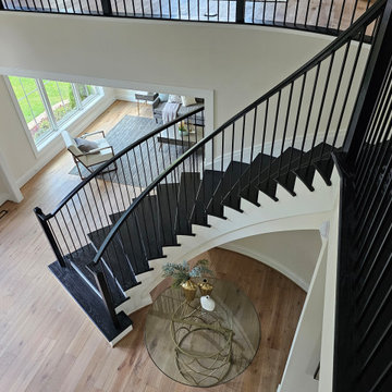 Project #130 | Curved Staircase with Wraparound Balcony